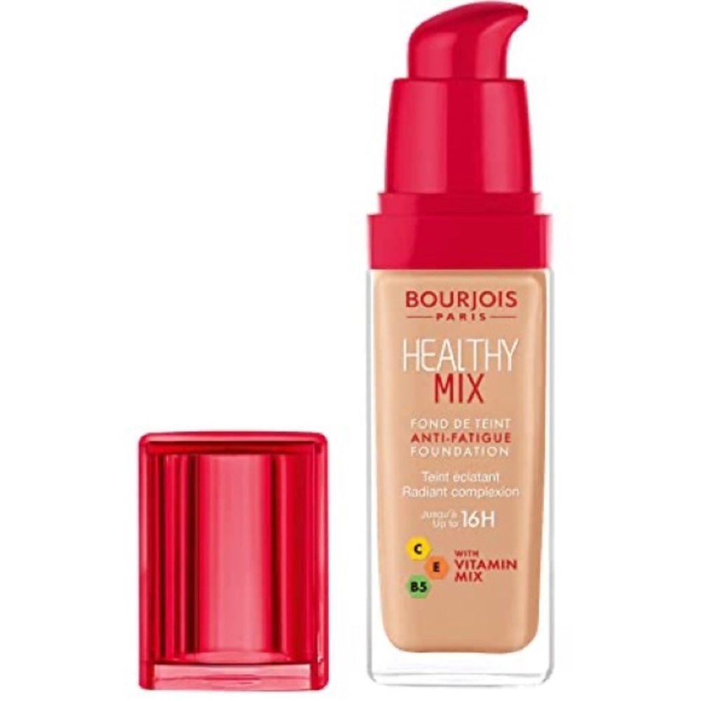 Bourjois Healthy Mix Anti-Fatigue Foundation Shade 55 Dark Beige Medium Coverage